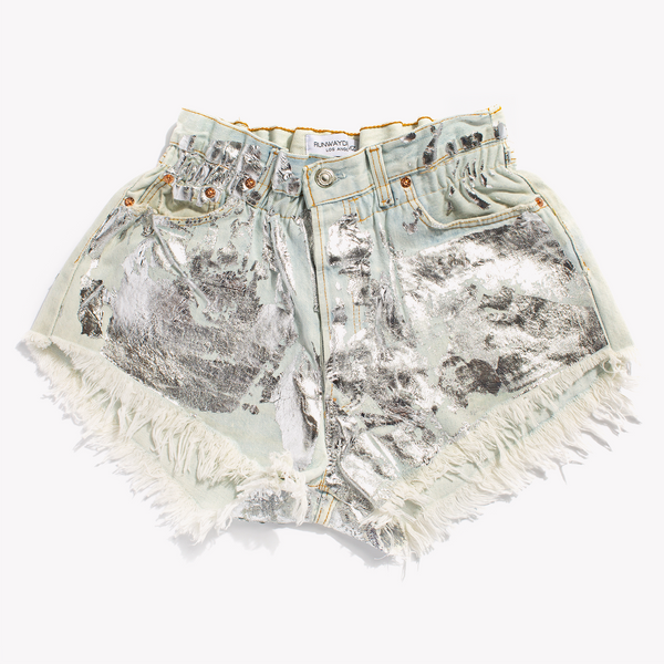 Boho Queen Pale Metallic Shorts