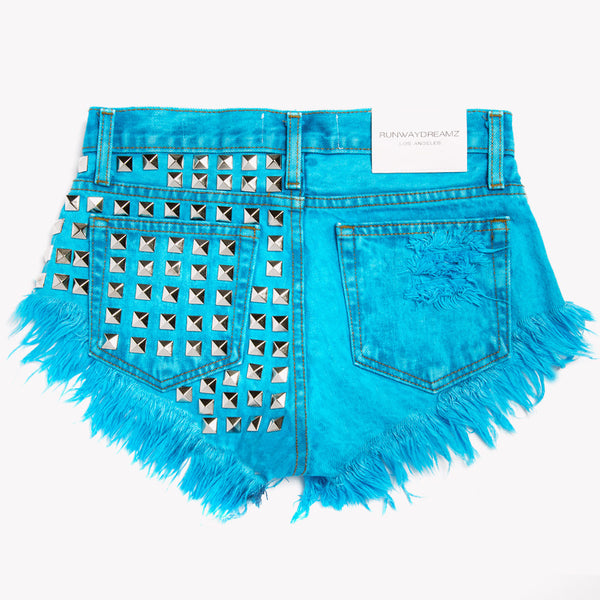 Dangers Skyy Studded Vintage Shorts