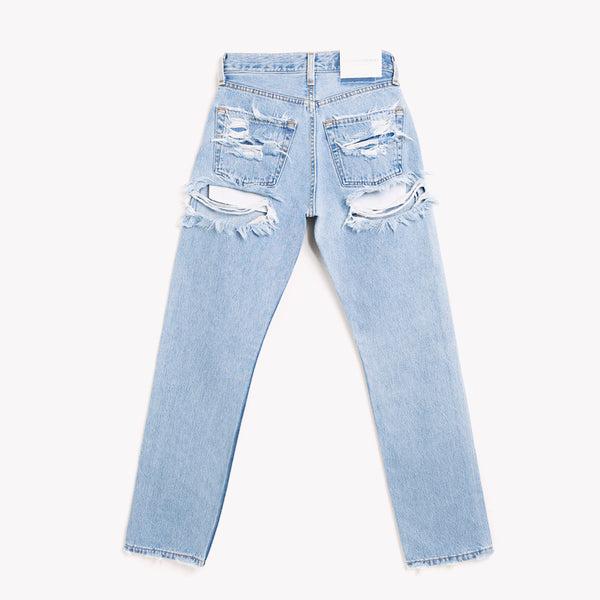 High Waisted Butt Ripped Vintage Jeans